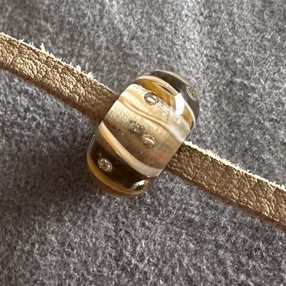 Trollbeads Dew Drops Glass and Sterling Silver Bead